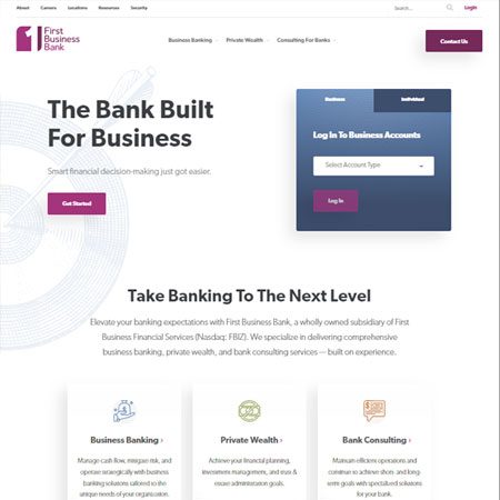 firstbusiness.bank screenshot